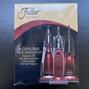 FULLER BRUSH CO. 6 (SIX) GENUINE HEPA MEDIA BAGS Easy Maid Tidy Maid Mighty Maid